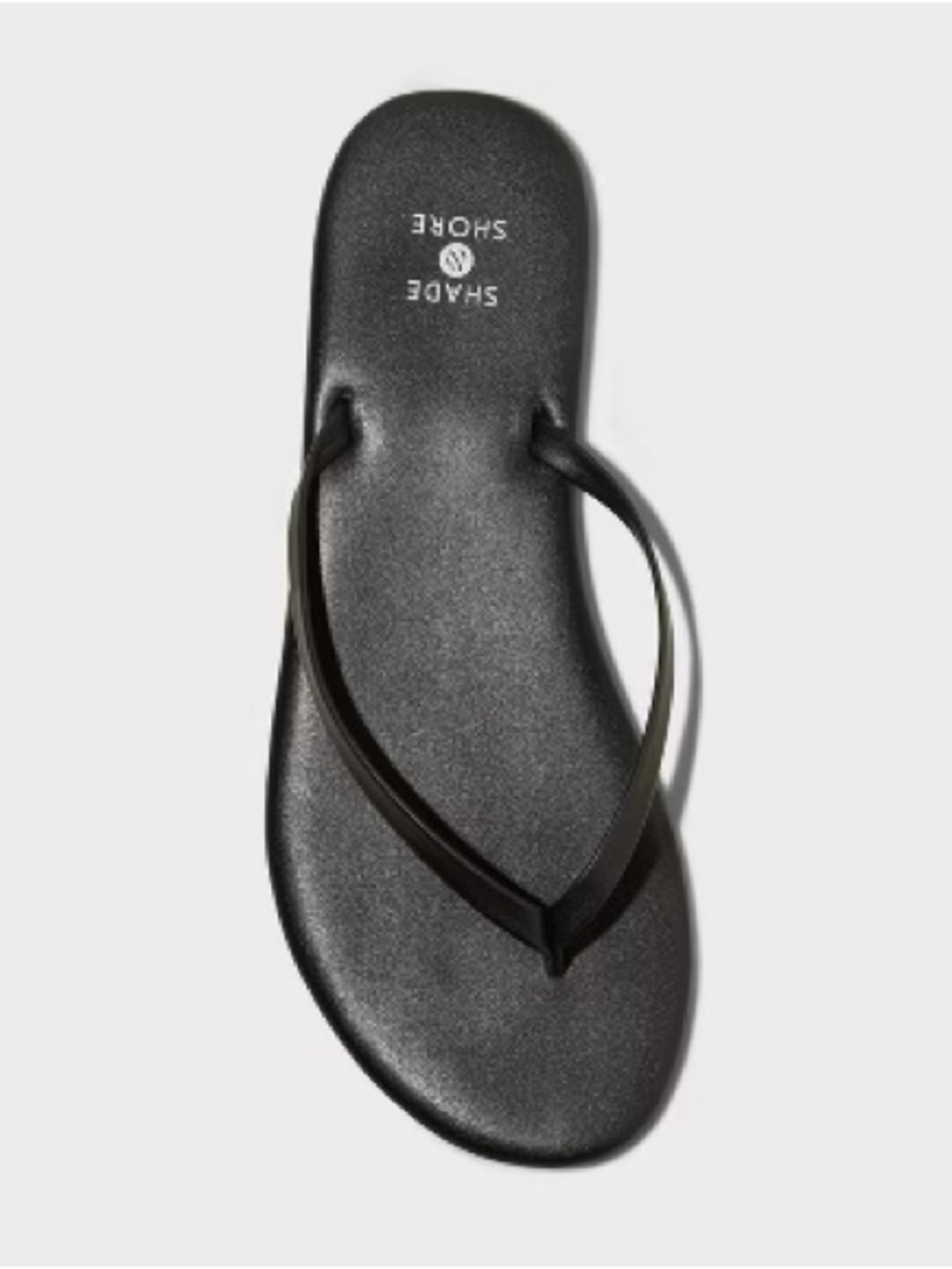 Shade & Shore Black Cali Flip Flop Slip-On Sandals